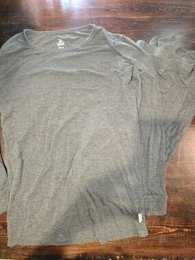 The Simple Seed Bamboo Pajama Set | Heather Charcoal Gray | Size 12/14T
